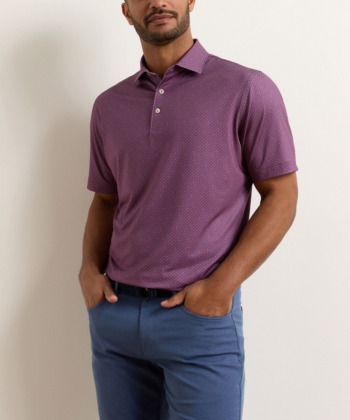 Peter Millar Lobster Boil Print Polo, Men's Big & Tall