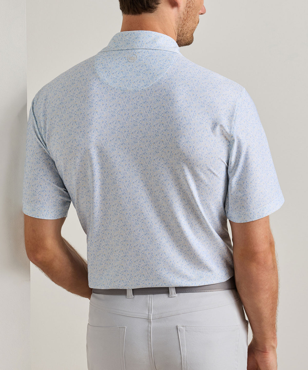 Peter Millar Andover Print Polo, Men's Big & Tall