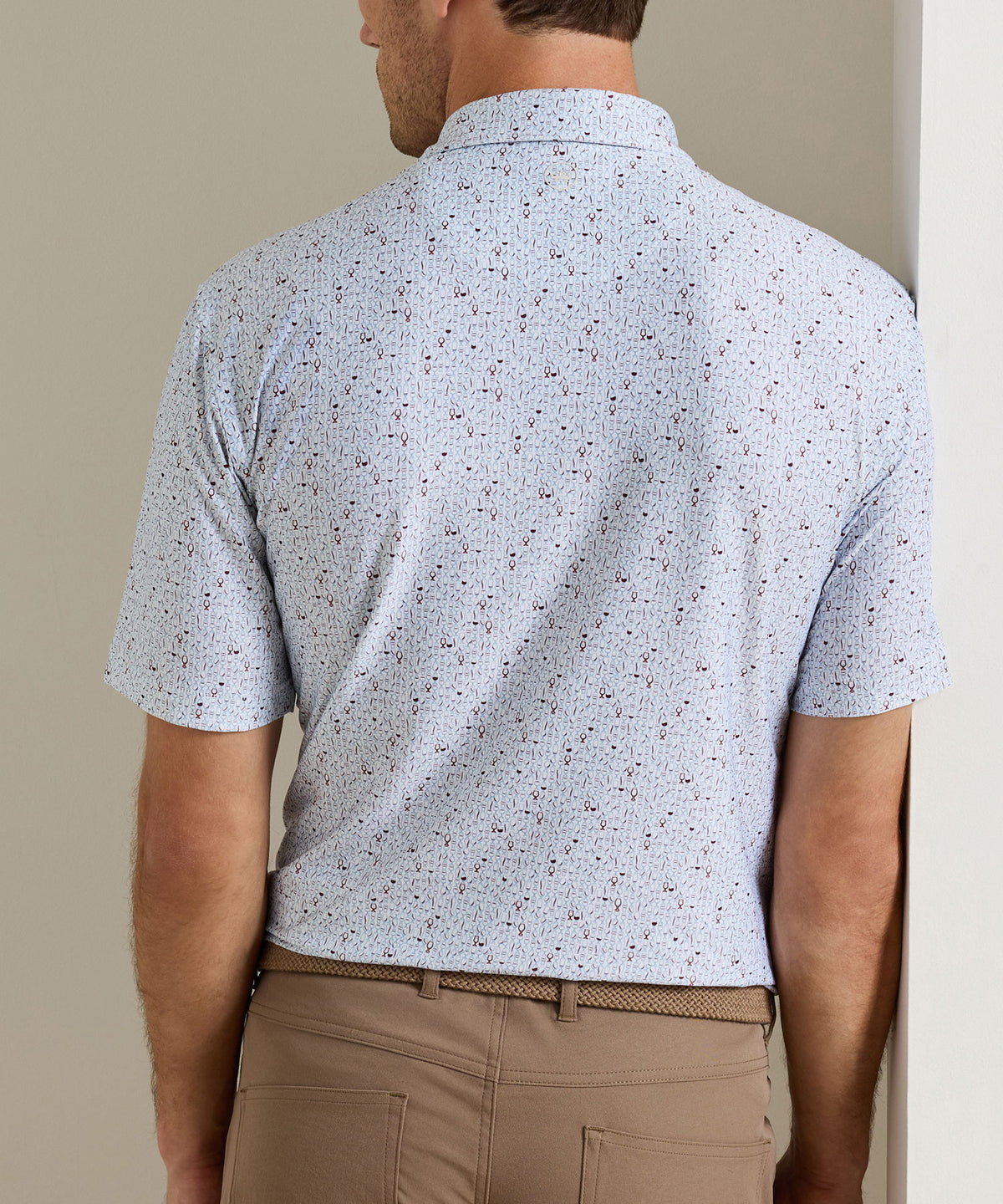 Peter Millar Glassware Print Polo, Men's Big & Tall