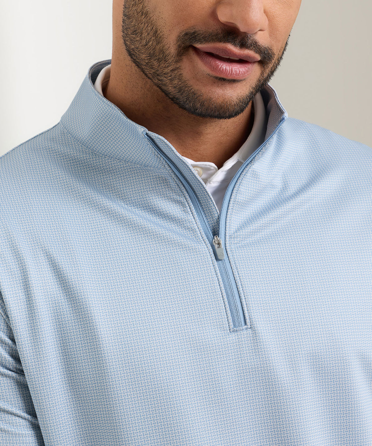 Peter Millar Perth Basketweave Quarter-Zip Pullover, Men's Big & Tall