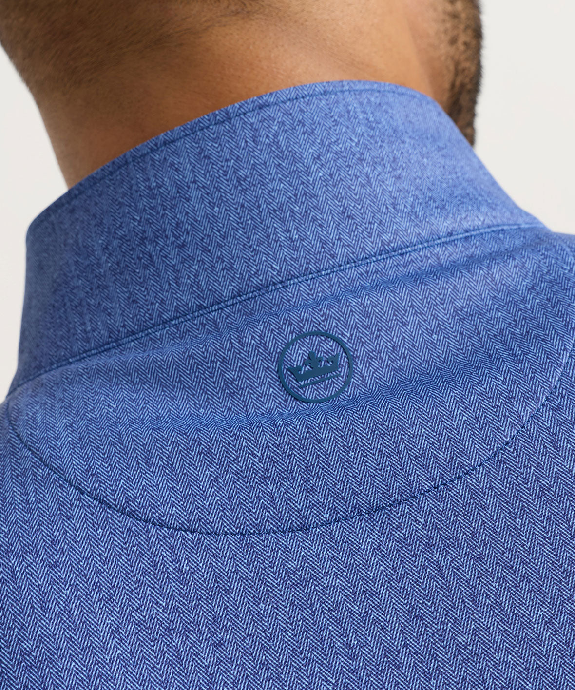 Peter Millar Perth Herringbone Quarter-Zip Pullover, Men's Big & Tall
