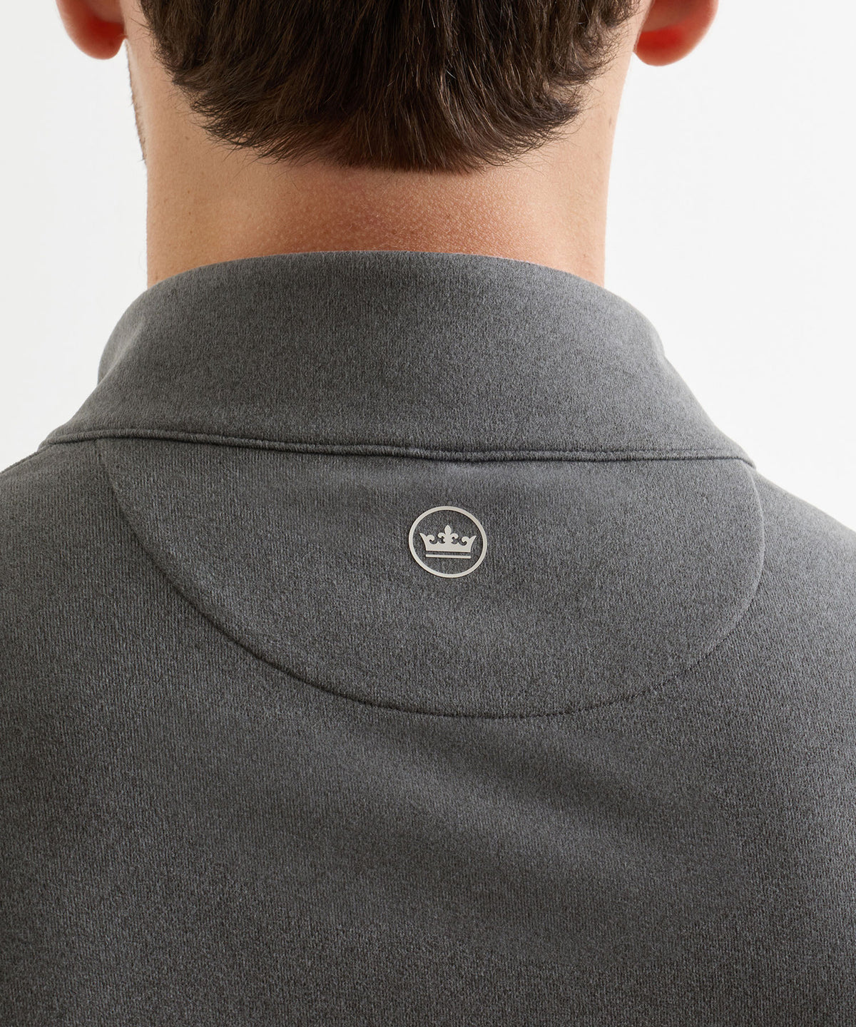 Peter Millar Long Sleeve Ardentair Performance Quarter-Zip Pullover - Iron, Men's Big & Tall