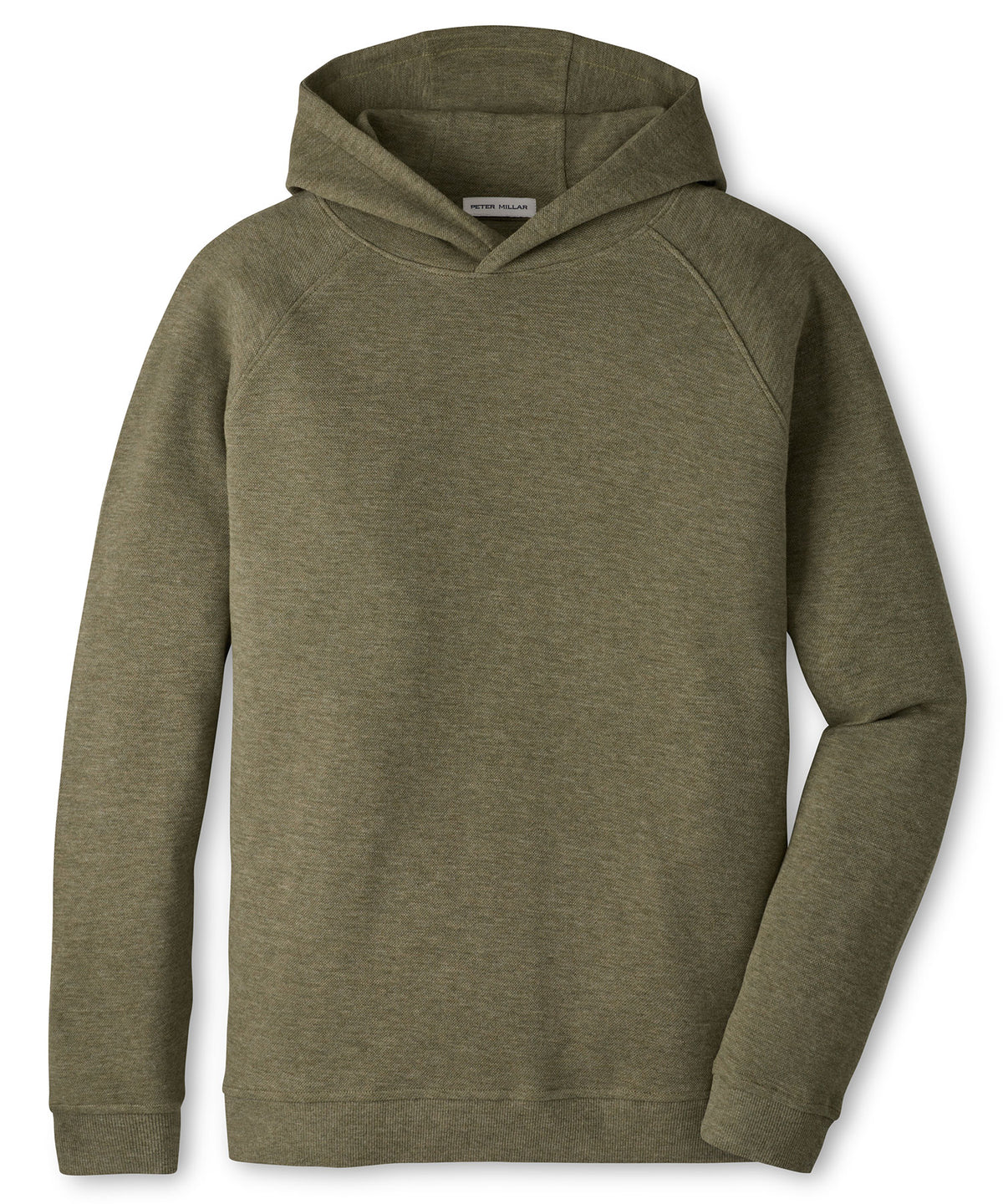 Peter Millar Long Sleeve Crown Comfort Hoodie Pullover - Fatigue, Men's Big & Tall