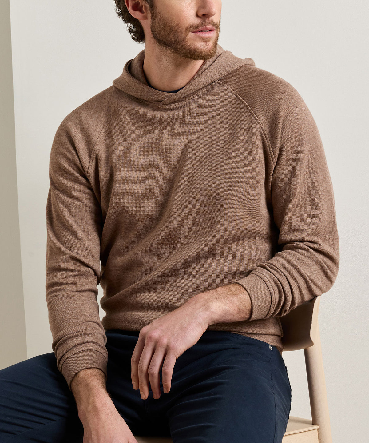 Peter Millar Long Sleeve Crown Comfort Hoodie Pullover, Men's Big & Tall