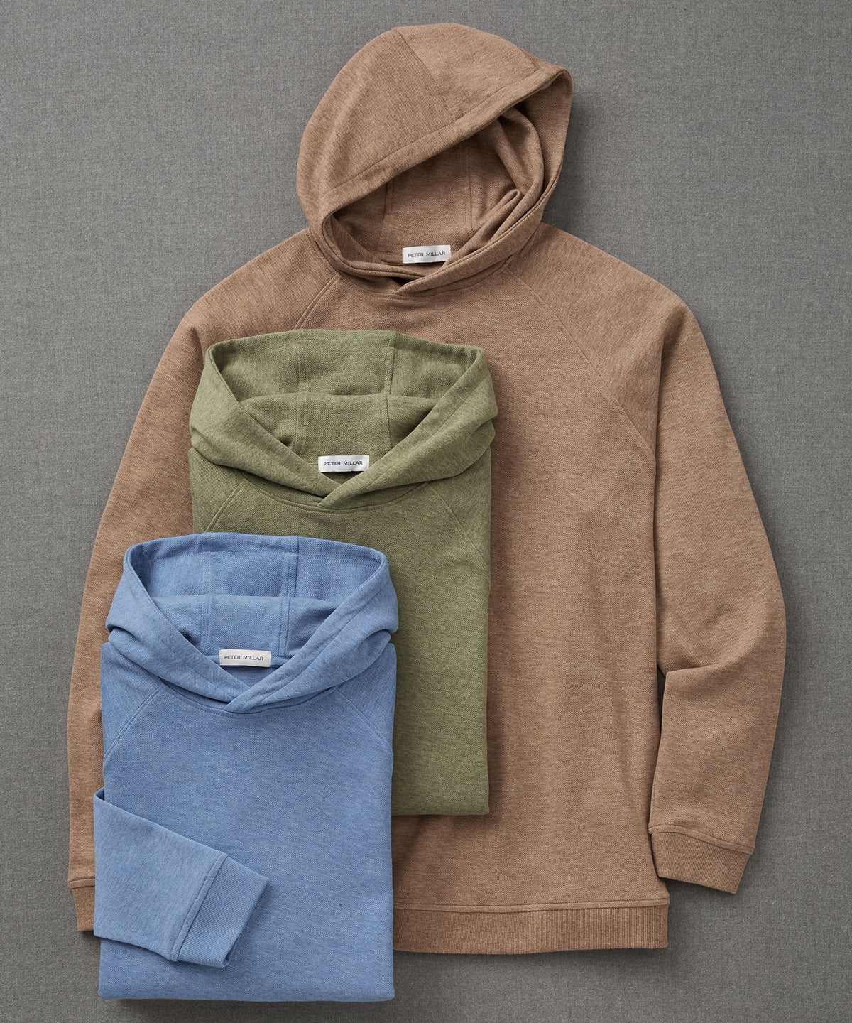Peter Millar Long Sleeve Crown Comfort Hoodie Pullover, Men's Big & Tall
