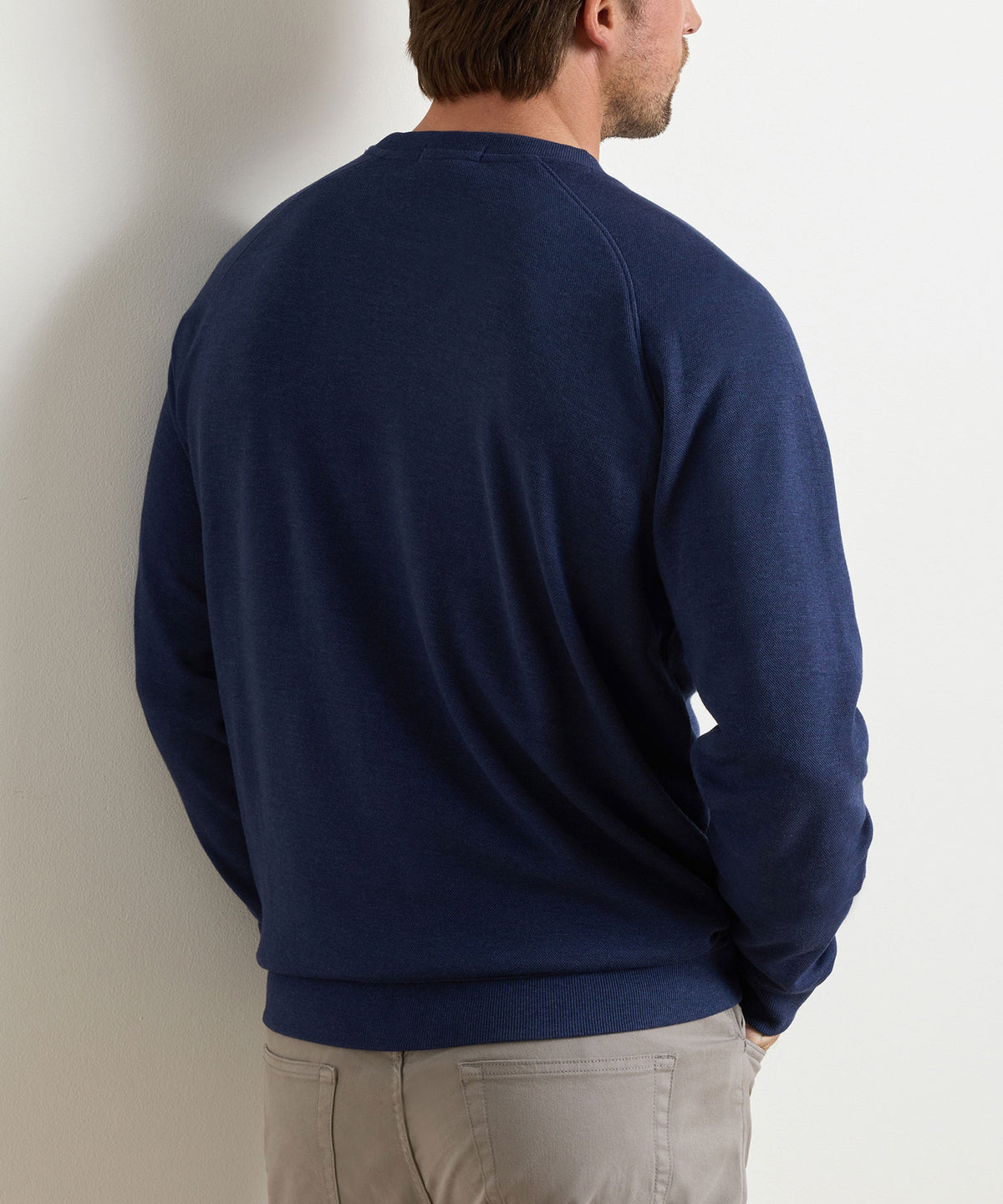 Peter Millar Long Sleeve Crown Comfort Crew Pullover, Men's Big & Tall
