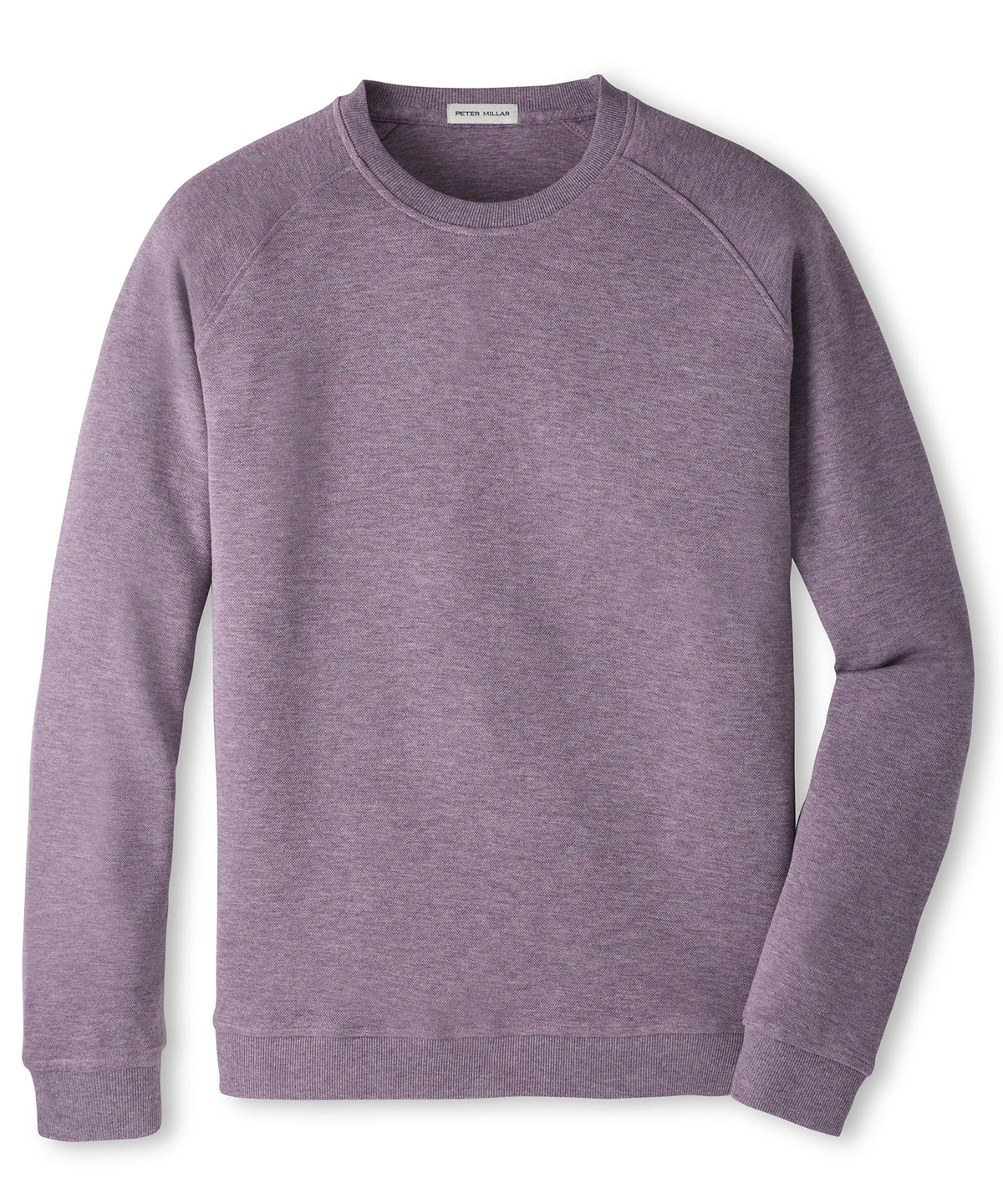 Peter Millar Long Sleeve Crown Comfort Crew Pullover - Purple Fig, Men's Big & Tall