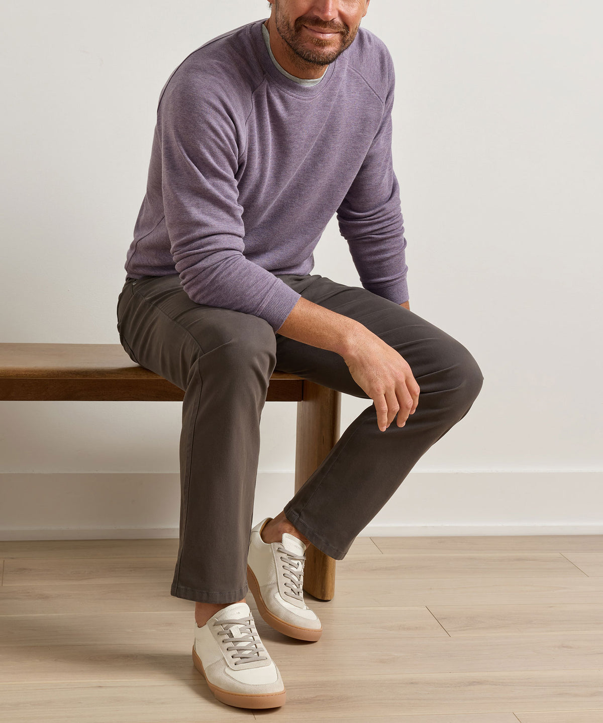 Peter Millar Long Sleeve Crown Comfort Crew Pullover, Men's Big & Tall