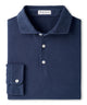 Peter Millar Crown Flex Long Sleeve Polo - Atlantic Navy