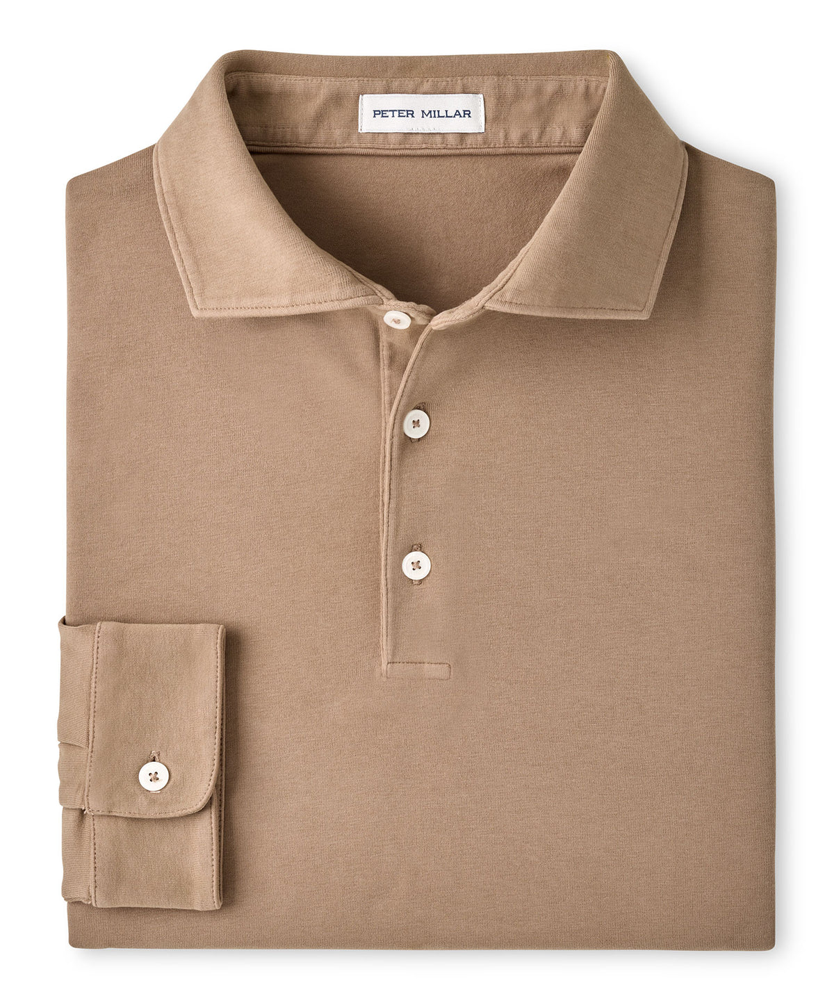 Peter Millar Crown Flex Long Sleeve Polo - Sawgrass, Men's Big & Tall