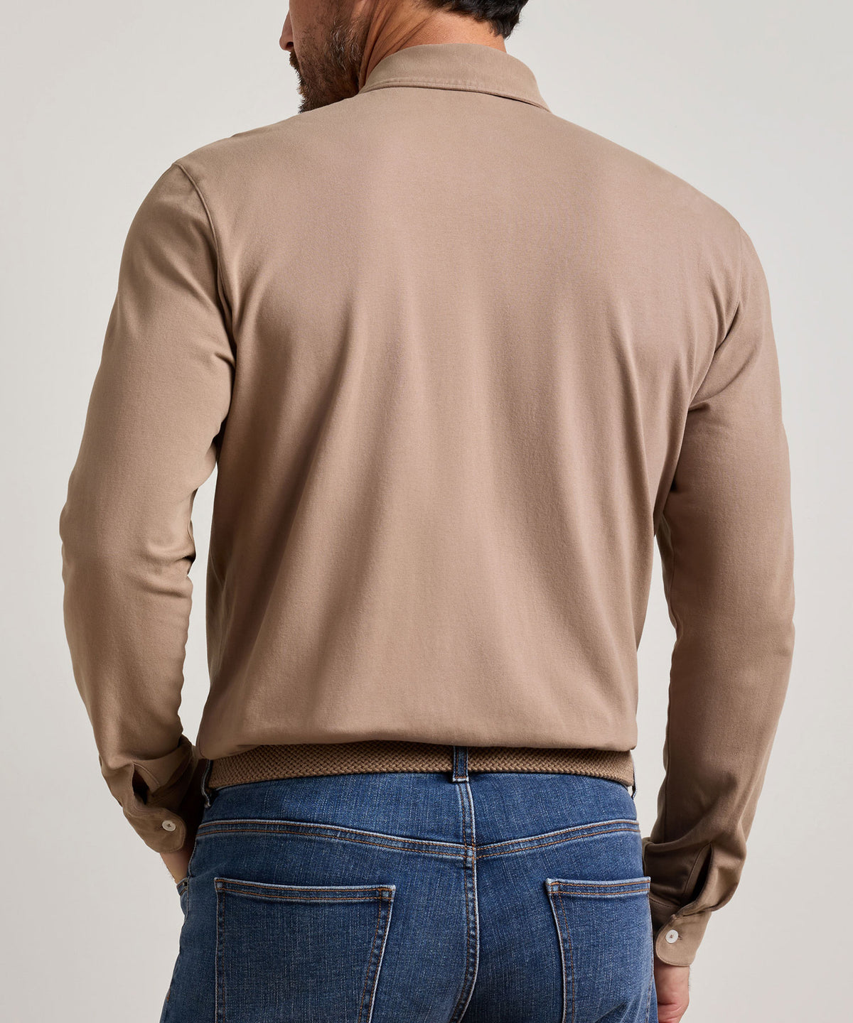 Peter Millar Crown Flex Long Sleeve Polo, Men's Big & Tall