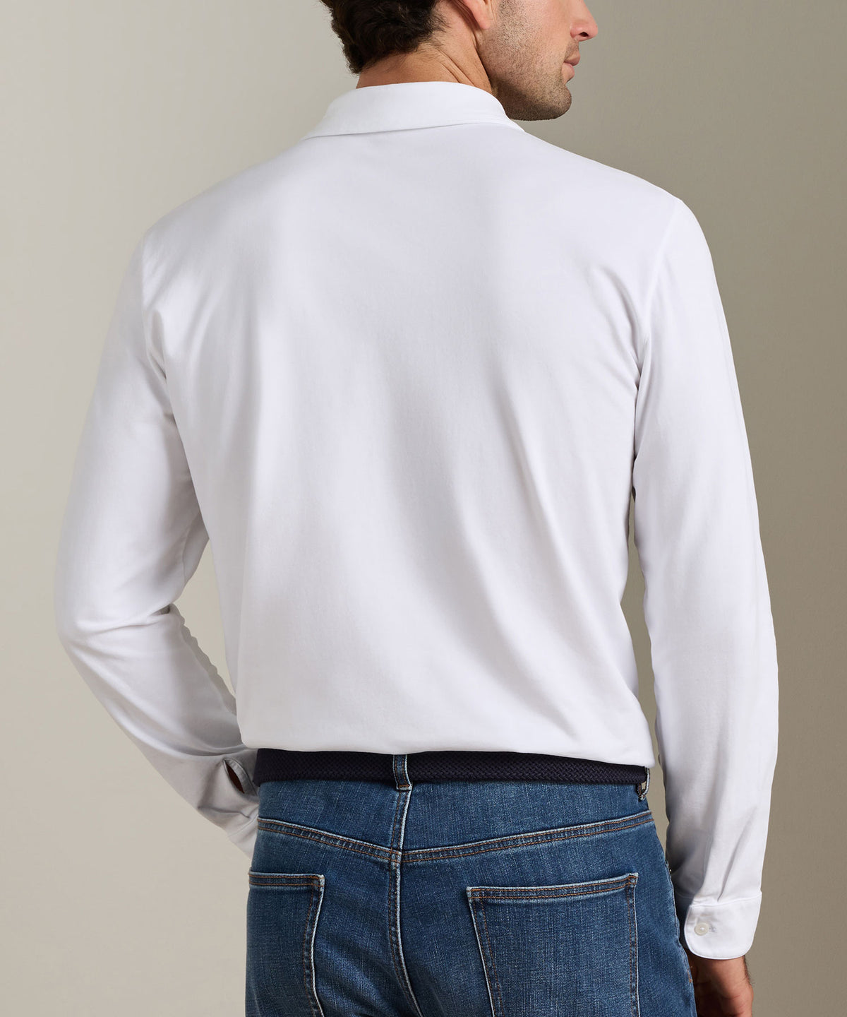 Peter Millar Crown Flex Long Sleeve Polo, Men's Big & Tall