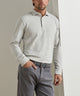 Peter Millar Long Sleeve Herringbone Polo