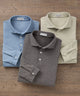Peter Millar Long Sleeve Herringbone Polo