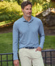 Peter Millar Long Sleeve Herringbone Polo