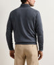 Peter Millar Autumn Crest Suede Trim Quarter-Zip Pullover