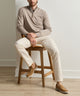 Peter Millar Autumn Crest Suede Trim Quarter-Zip Pullover