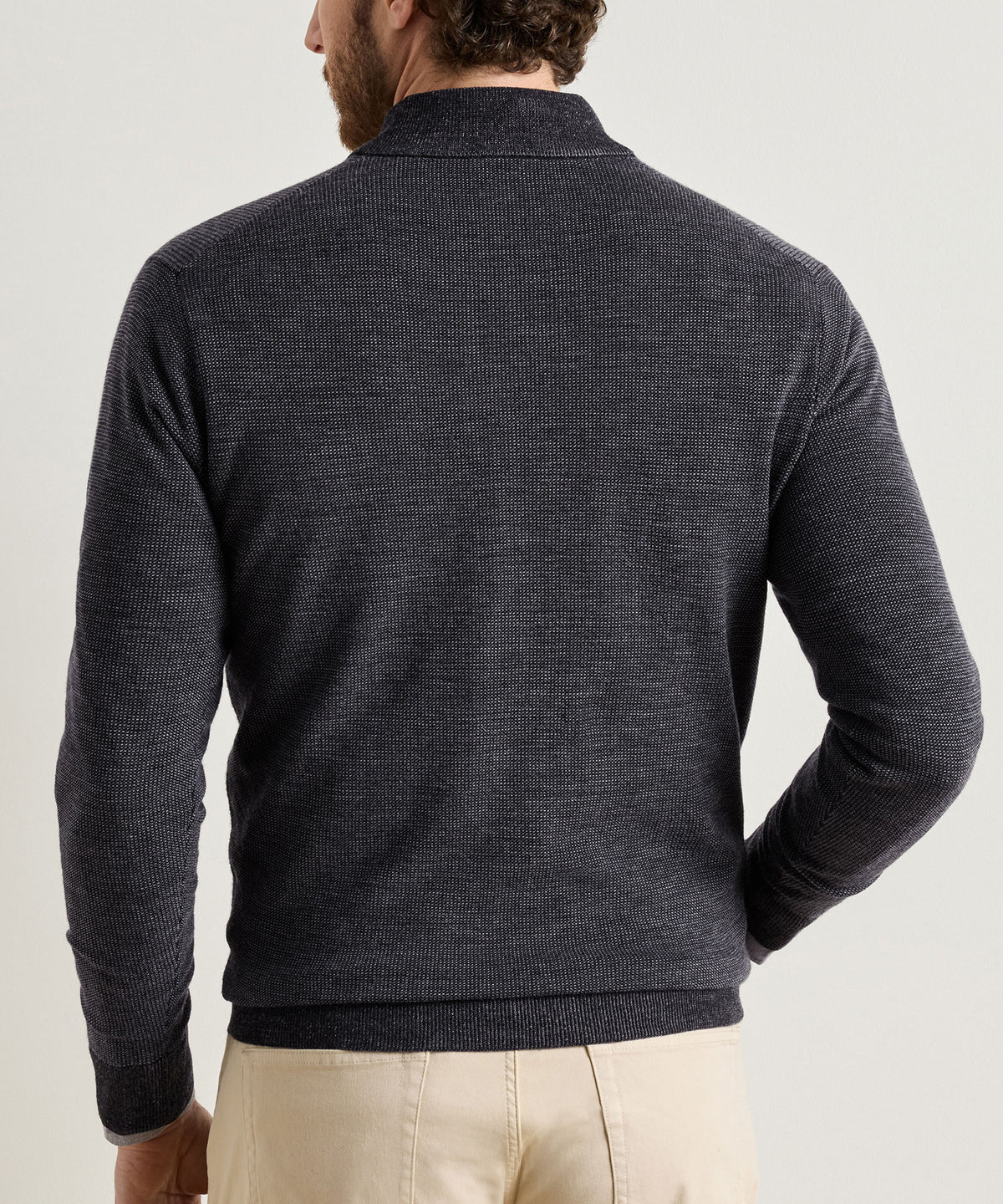 Peter Millar Blair Birdseye Quarter-Zip Pullover, Men's Big & Tall