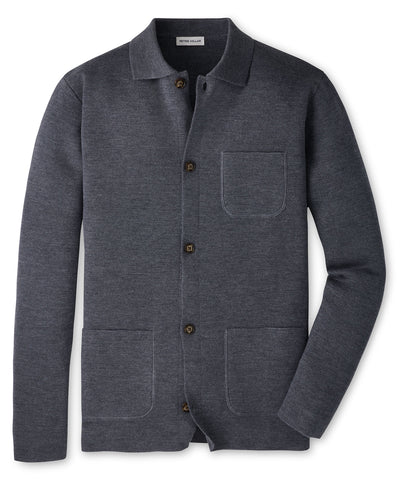 Peter Millar Autumn Crest Sweater Chore Coat, Men's Big & Tall