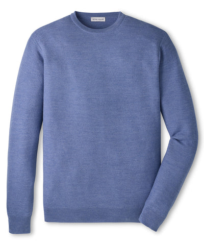 Peter Millar Long Sleeve Autumn Crest Honeycomb Crew Neck Pullover, Men's Big & Tall