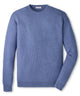 Peter Millar Long Sleeve Autumn Crest Honeycomb Crew Neck Pullover - Blue Freezia