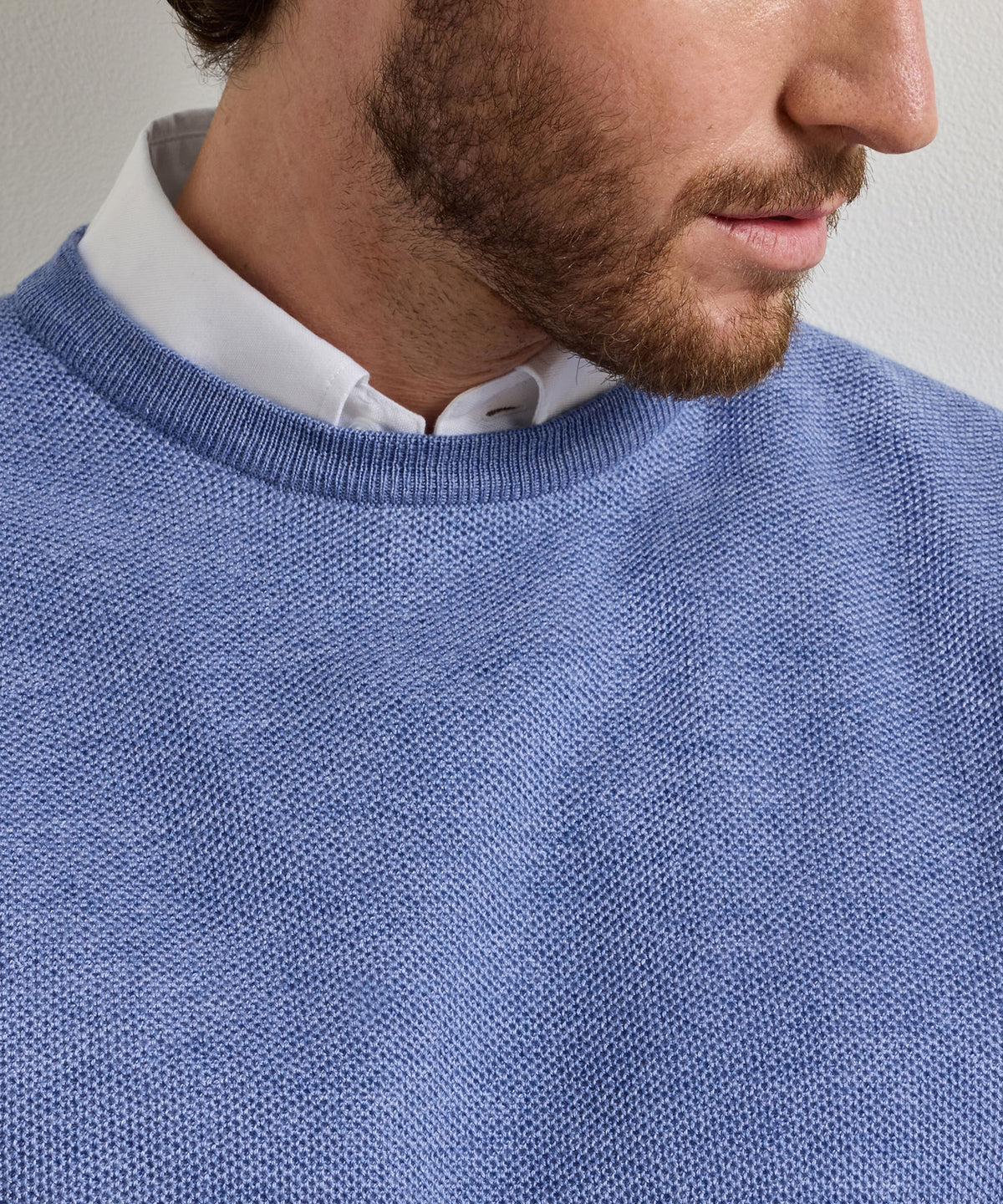 Peter Millar Long Sleeve Autumn Crest Honeycomb Crew Neck Pullover, Men's Big & Tall