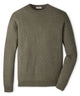 Peter Millar Long Sleeve Autumn Crest Honeycomb Crew Neck Pullover - Fatigue