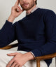 Peter Millar Long Sleeve Autumn Crest Honeycomb Crew Neck Pullover