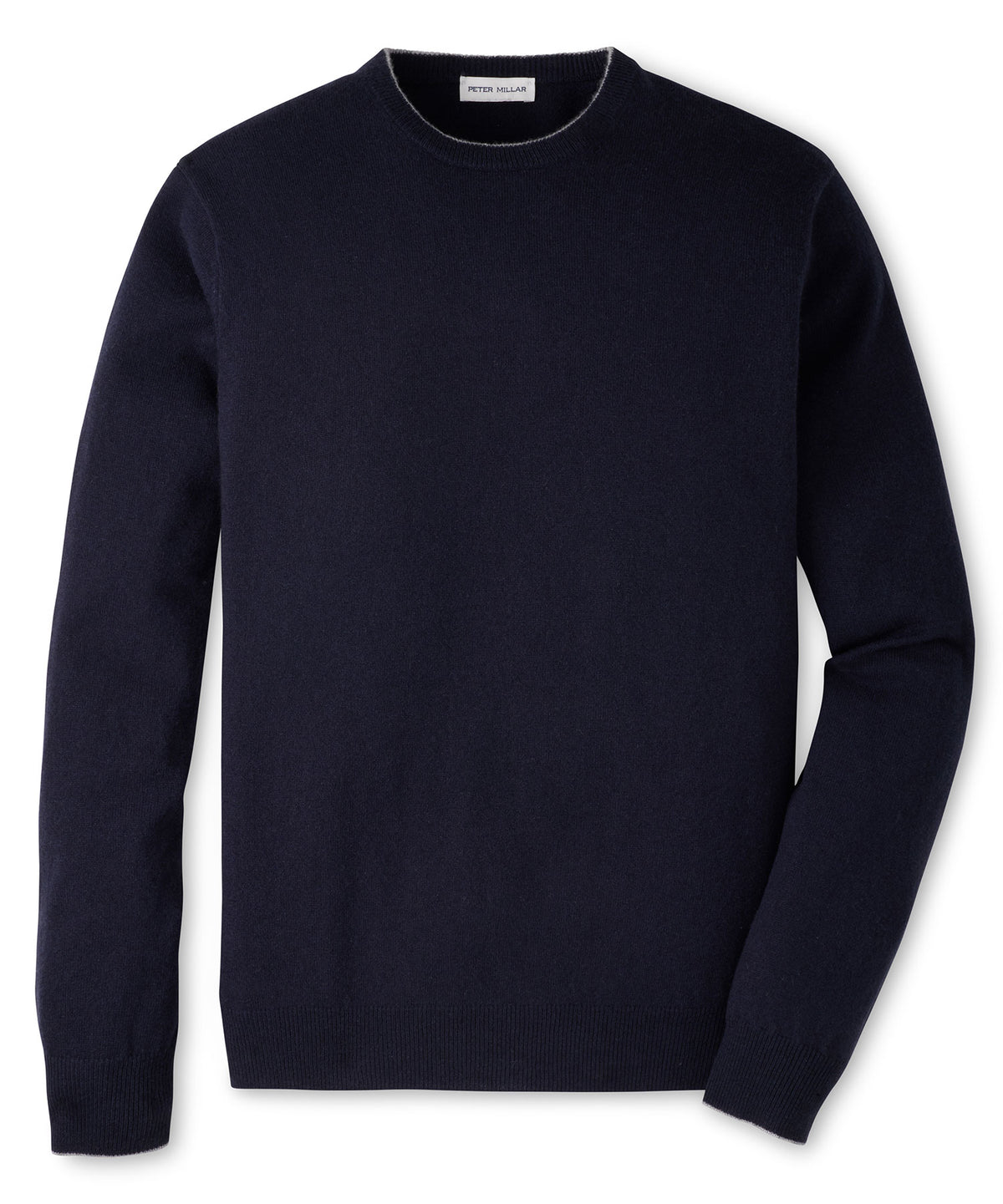 Peter Millar Crown Heritage Cashmere Crew - Navy, Men's Big & Tall