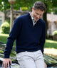 Peter Millar Crescent Texture Quarter-Zip Pullover