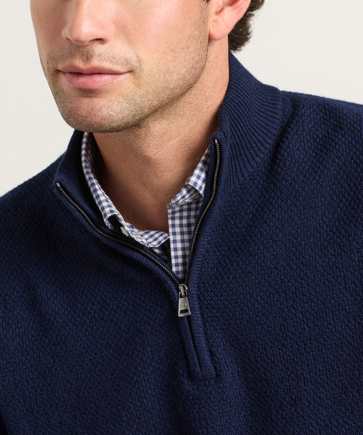 Peter Millar Crescent Texture Quarter-Zip Pullover, Men's Big & Tall