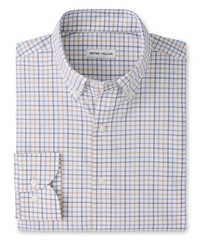 Peter Millar Long Sleeve Bruce Crown Lite Sport Shirt, Men's Big & Tall