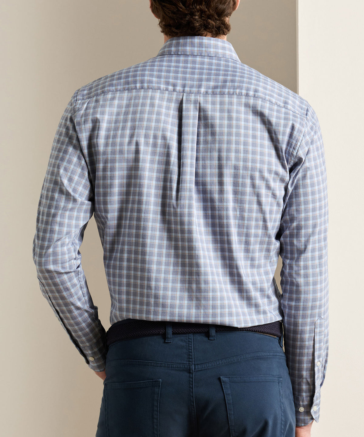 Peter Millar Long Sleeve Lincoln Crown Lite Sport Shirt, Men's Big & Tall
