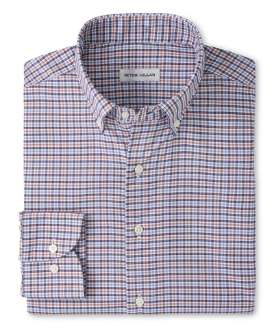 Peter Millar Wayne Performance Twill Sport Shirt, Men's Big & Tall
