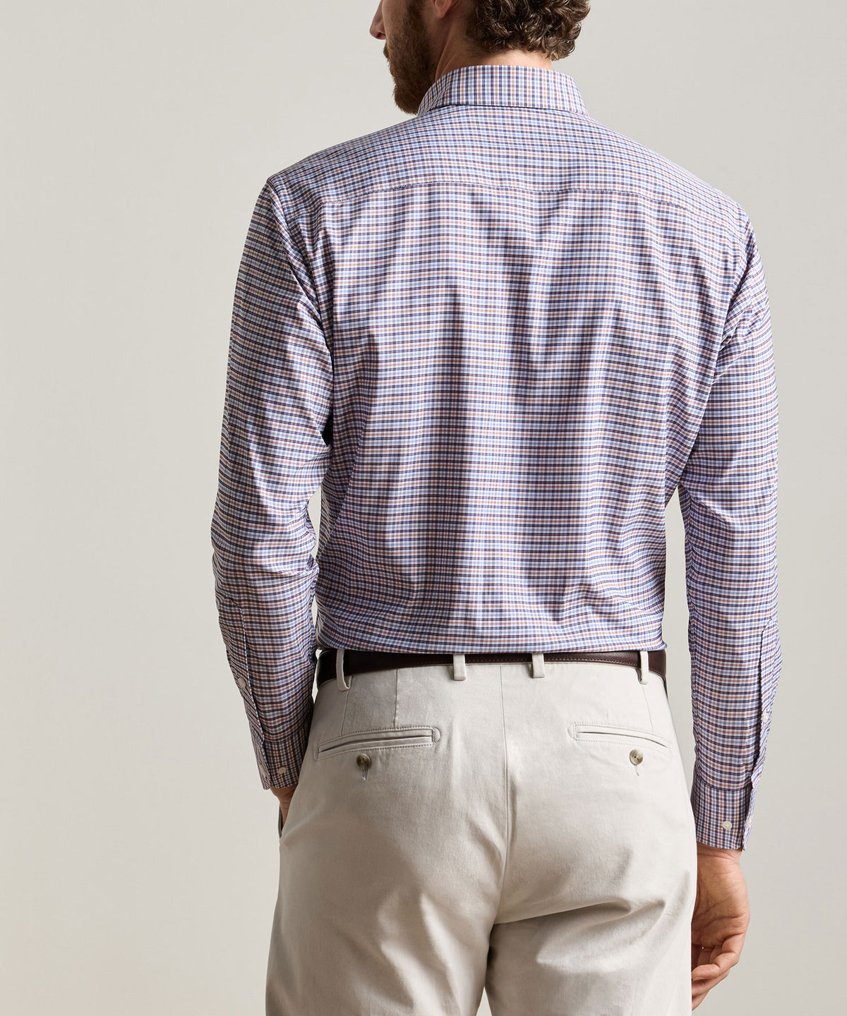 Peter Millar Wayne Performance Twill Sport Shirt, Men's Big & Tall