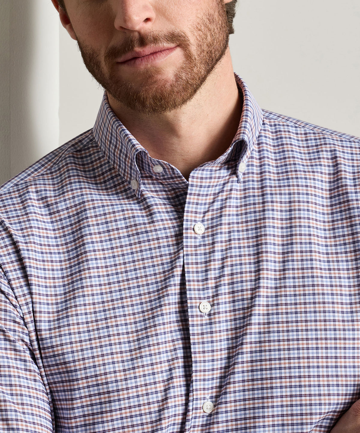 Peter Millar Wayne Performance Twill Sport Shirt, Men's Big & Tall