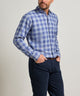 Peter Millar Cannon Performance Flannel Long Sleeve Sport Shirt