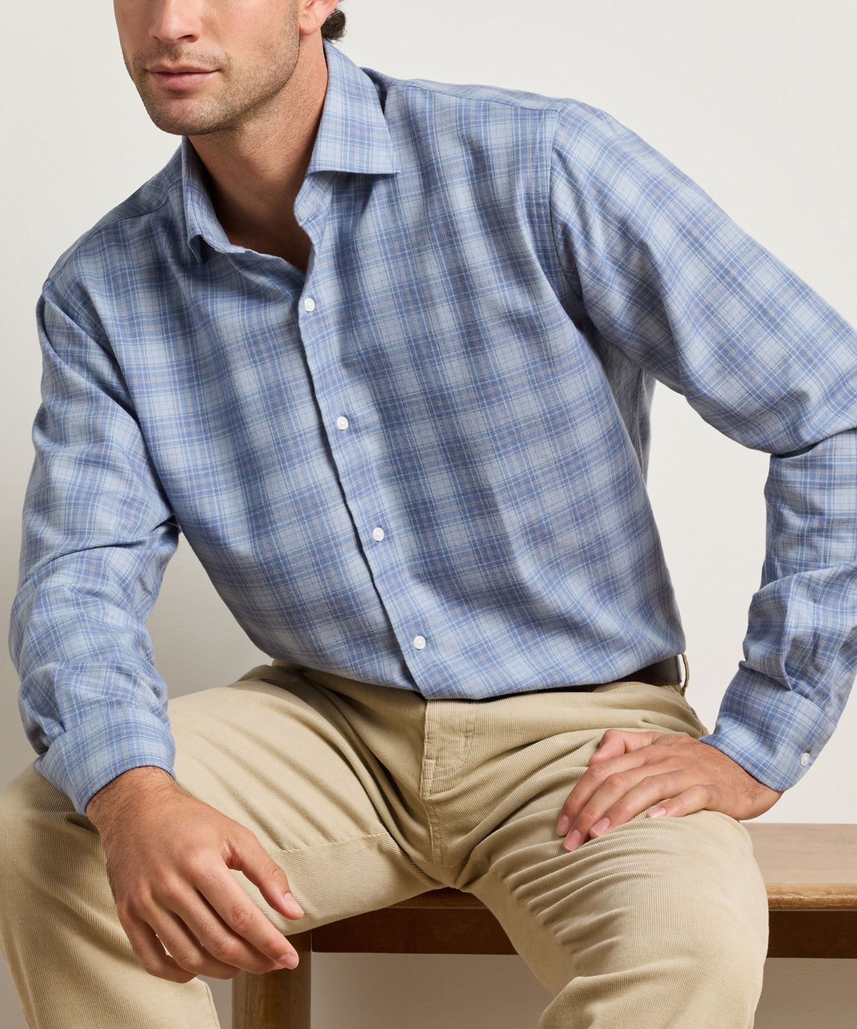 Peter Millar Dean Performance Flannel, Men's Big & Tall