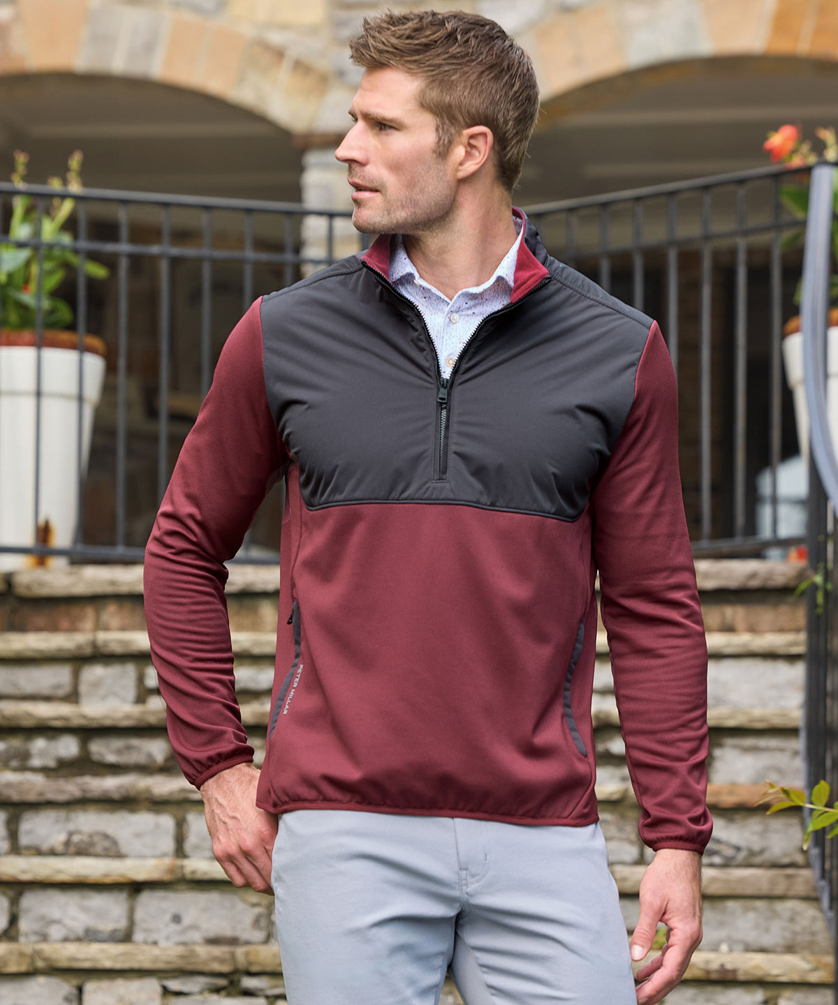 Peter Millar Vail Half-Zip Pullover, Men's Big & Tall