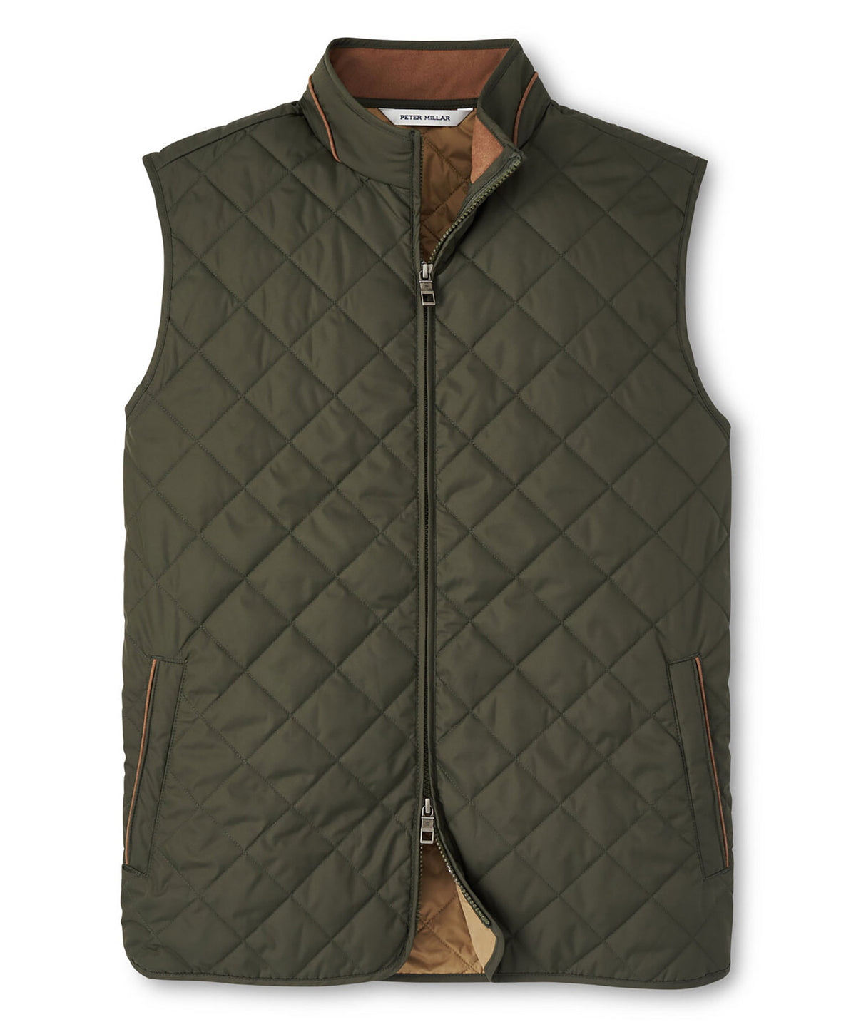Peter Millar Essex Vest - Dark Olive, Men's Big & Tall