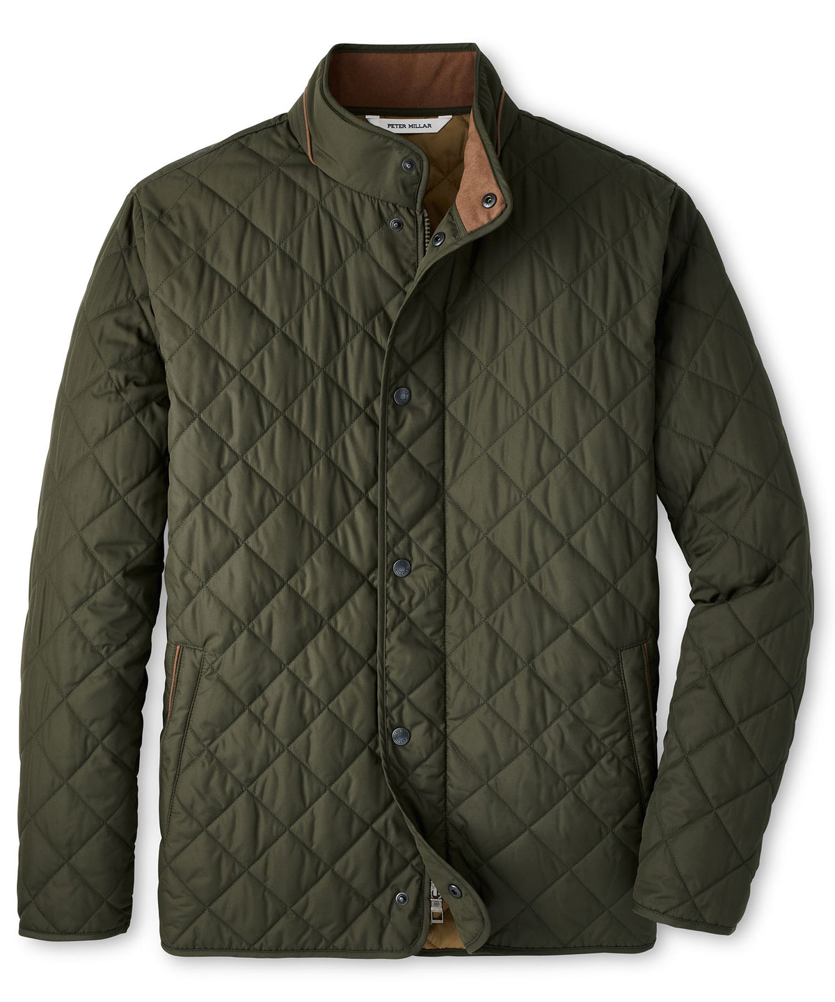 Peter Millar Suffolk Coat - Dark Olive, Men's Big & Tall