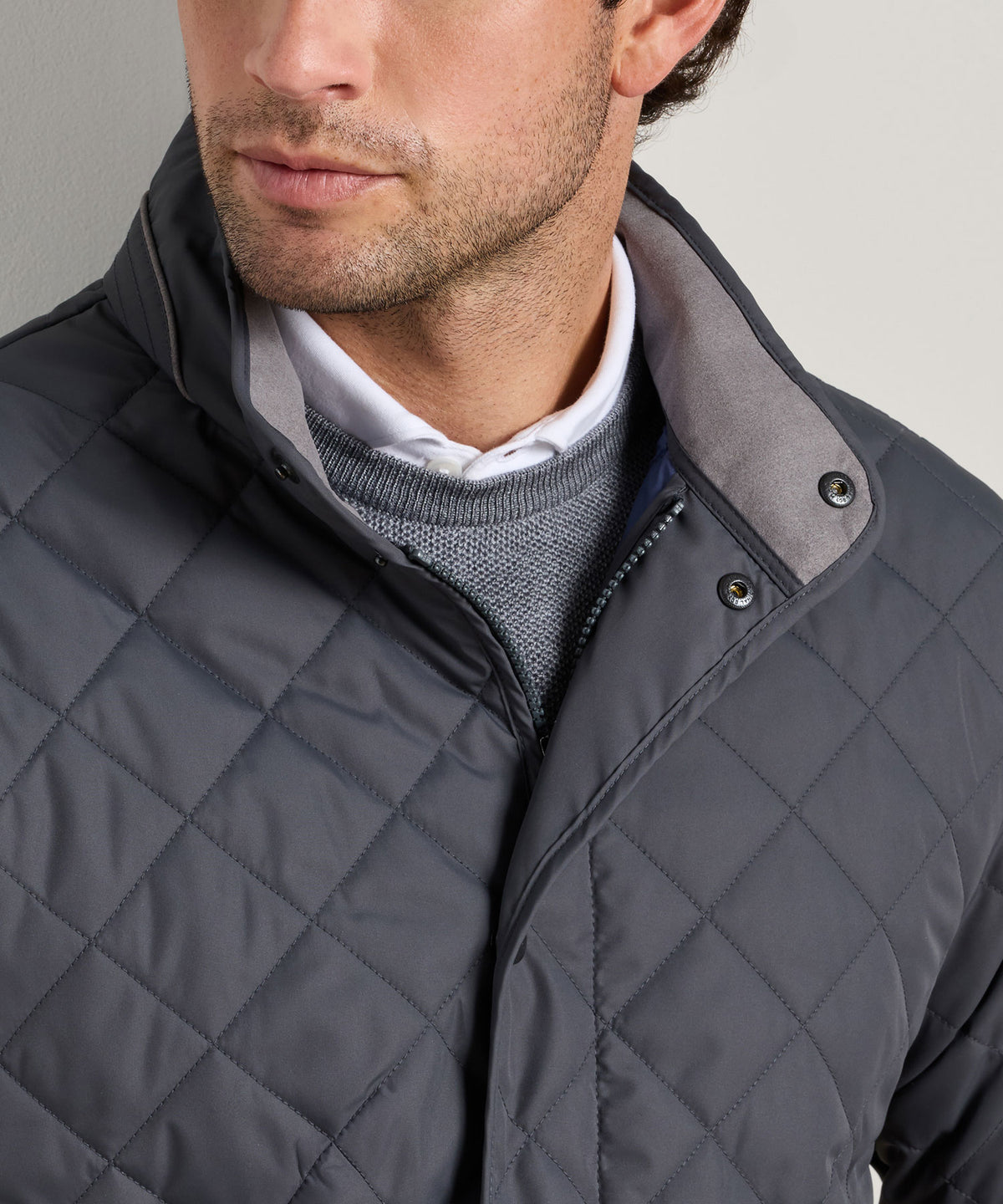 Peter Millar Suffolk Coat - Iron, Men's Big & Tall