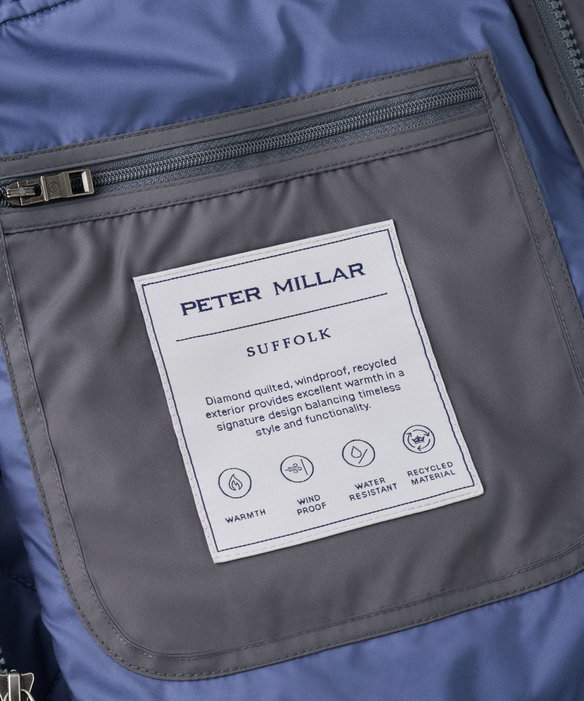 Peter Millar Suffolk Coat - Iron, Men's Big & Tall