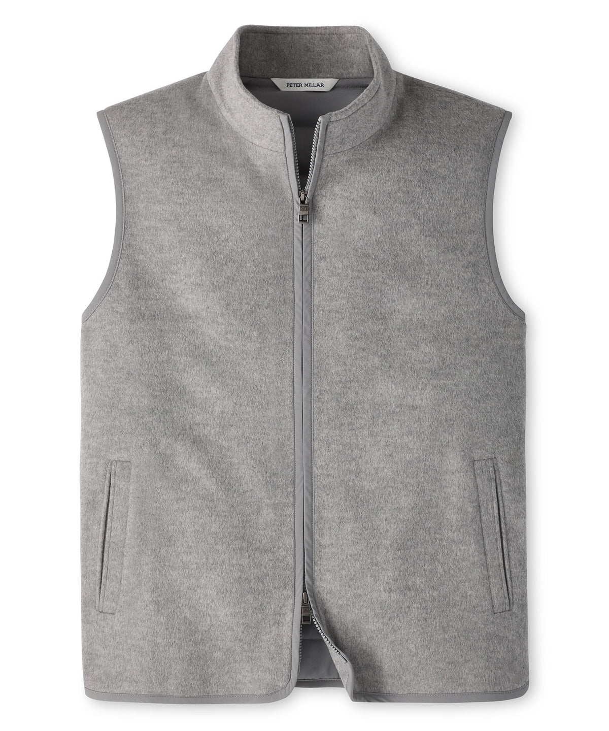 Peter Millar Crown Flex Merino Vest - British Grey, Men's Big & Tall