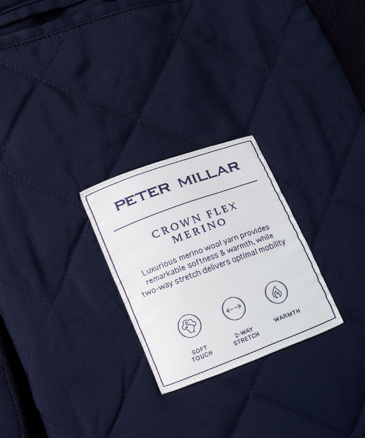 Peter Millar Crown Flex Merino City Coat, Men's Big & Tall