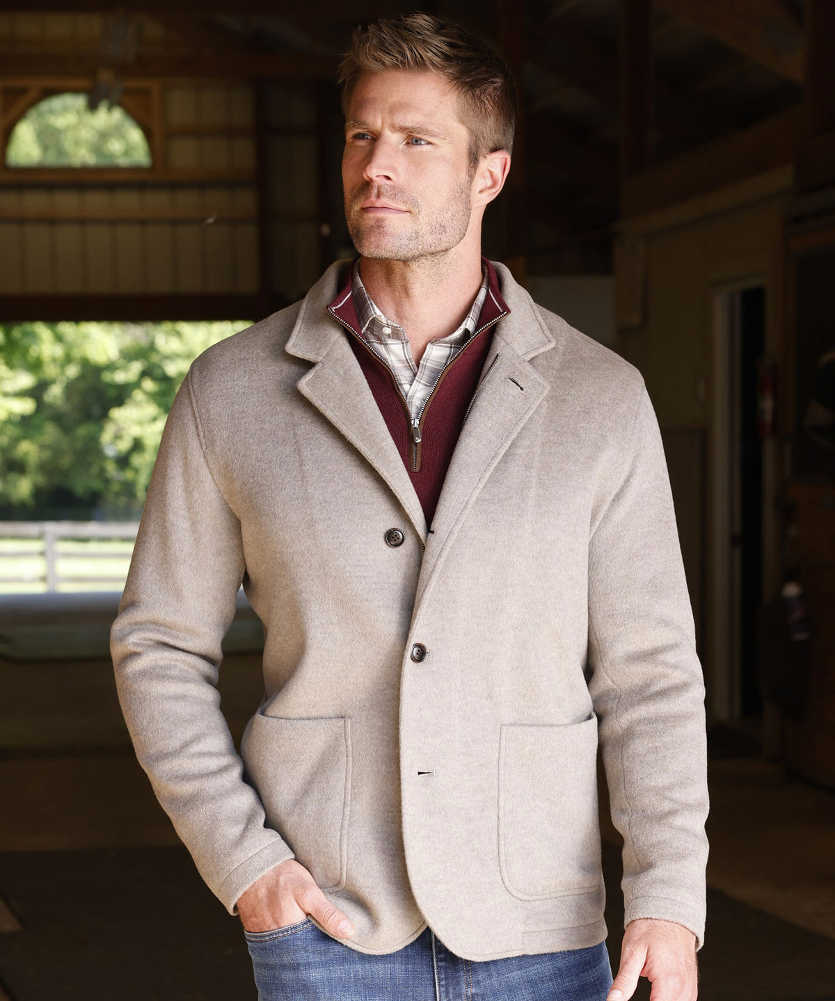 Peter Millar Crown Flex Merino Blazer, Men's Big & Tall