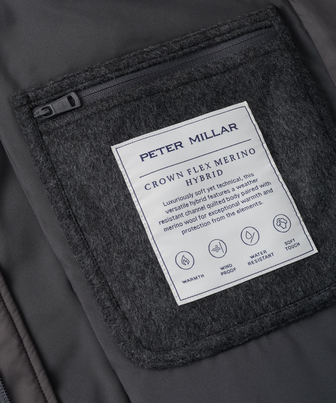 Peter Millar Crown Flex Merino Hybrid Jacket, Men's Big & Tall