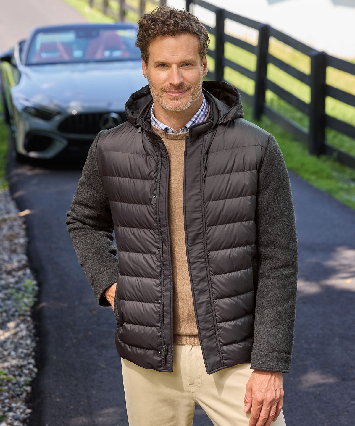 Peter Millar Crown Flex Merino Hybrid Jacket, Men's Big & Tall