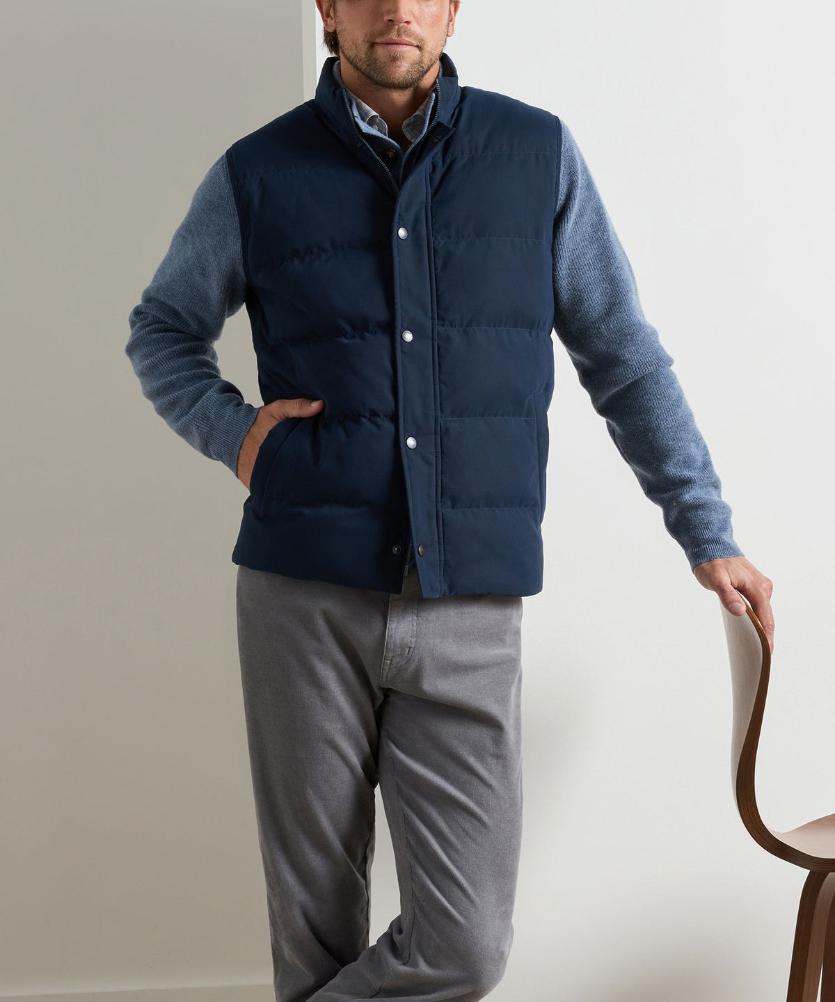 Peter Millar Bedford Quilted Vest, Men's Big & Tall