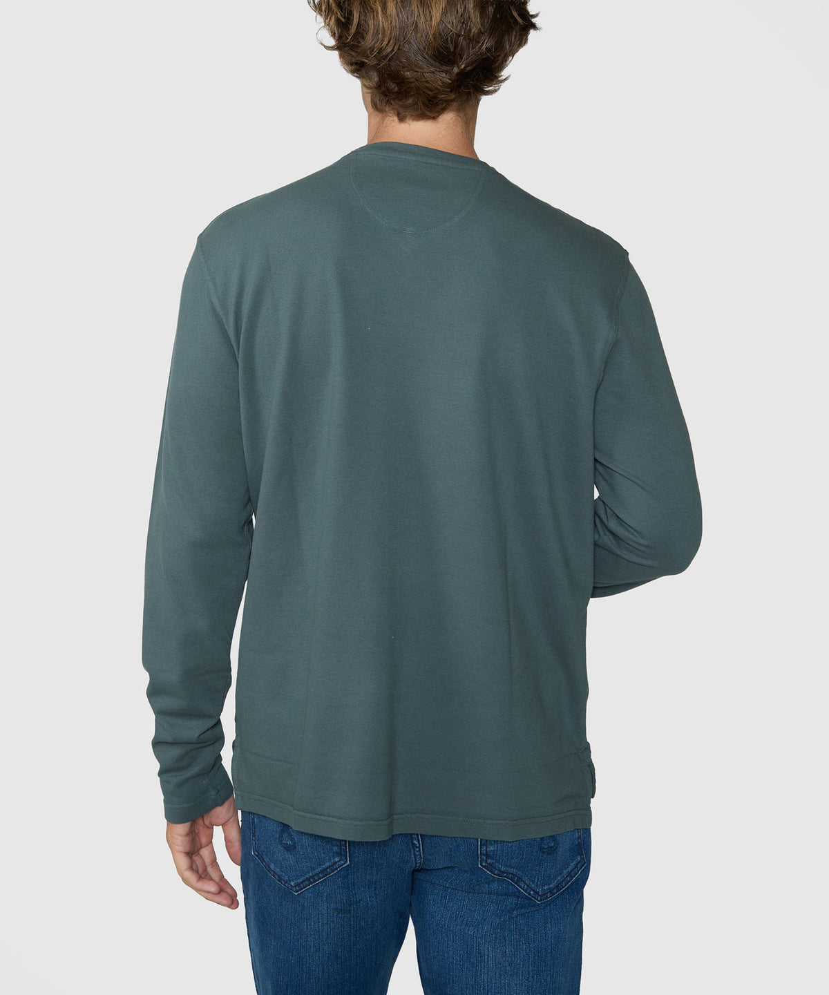 Westport Lifestyle Long Sleeve Dunes Pique Hi-Vee Tee, Men's Big & Tall